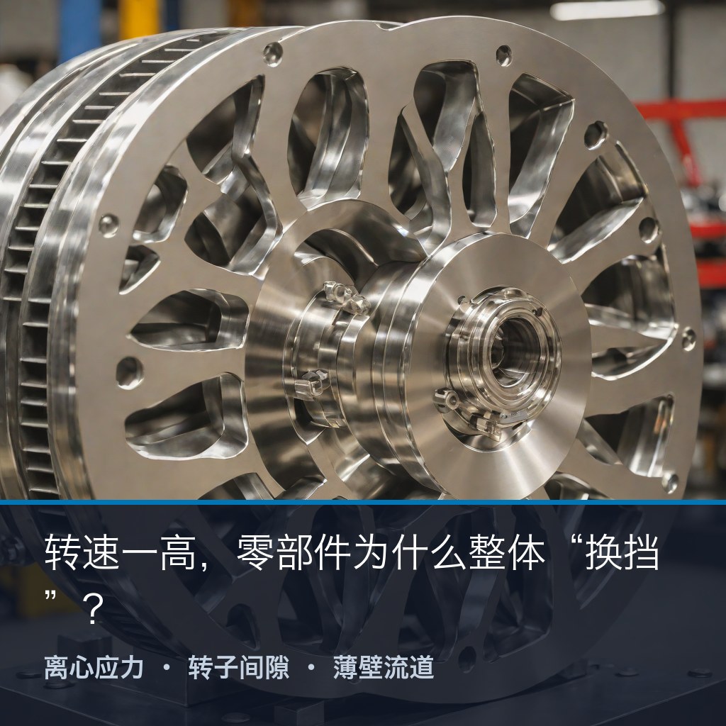 磁悬浮离心压缩机高速精密零部件：整体叶轮、蜗壳机壳与密封结构件的特种合金配套应用场景（示意）